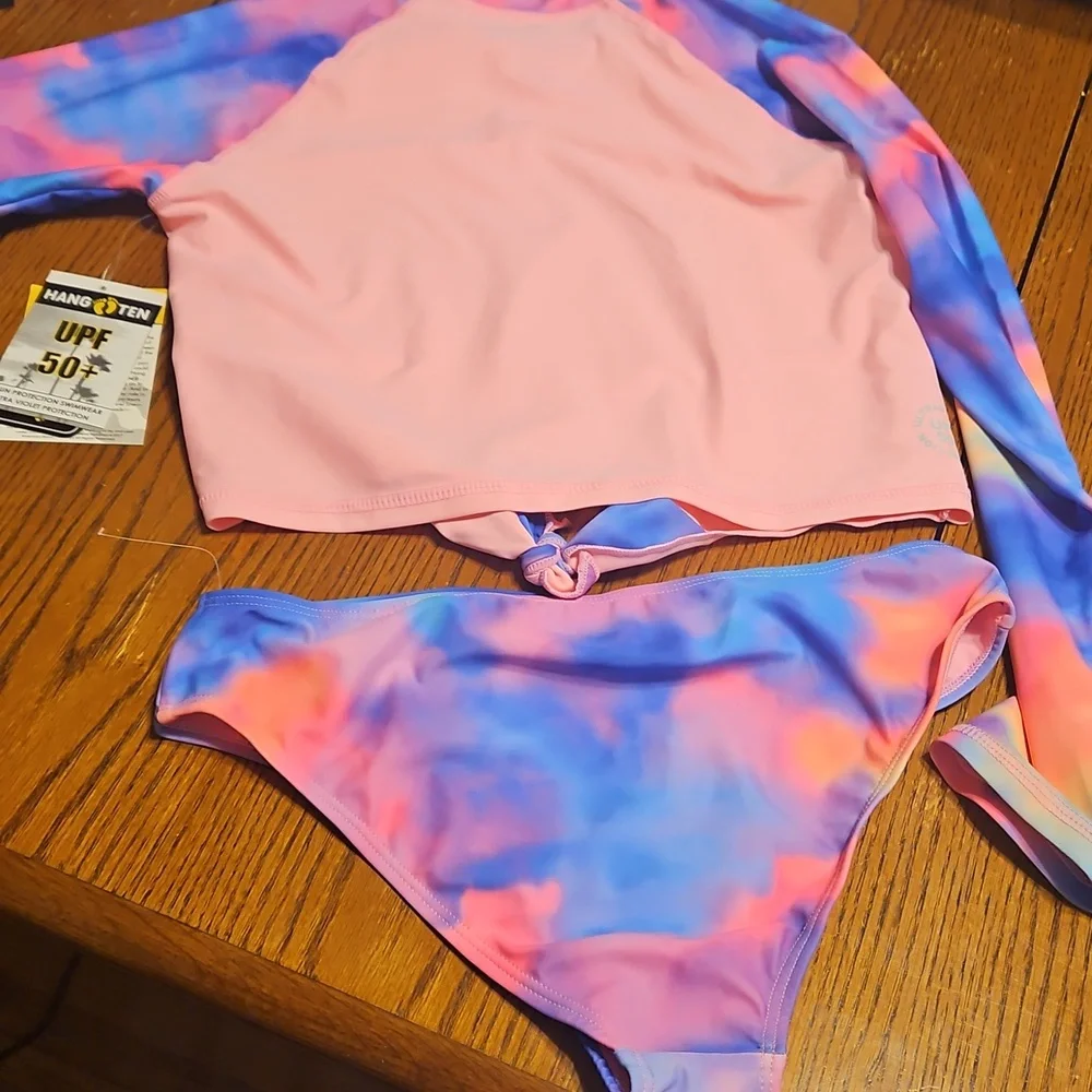 Colorful Tie-Dye Rash Guard Set - Picture 5 of 5